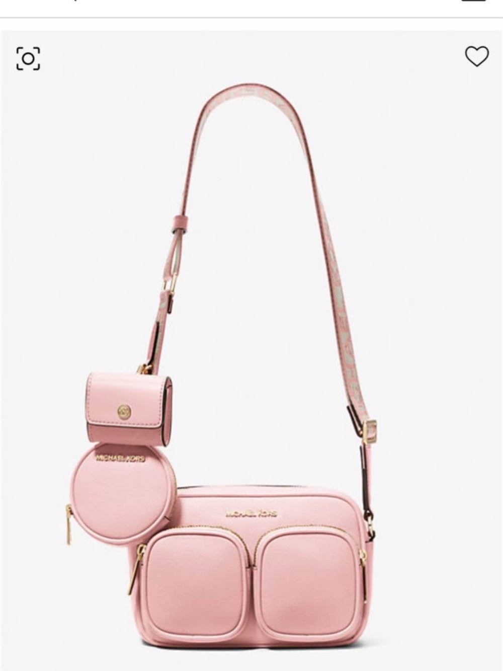 Michael Kors Jet Set Powder Blush Crossbody Bag NWT